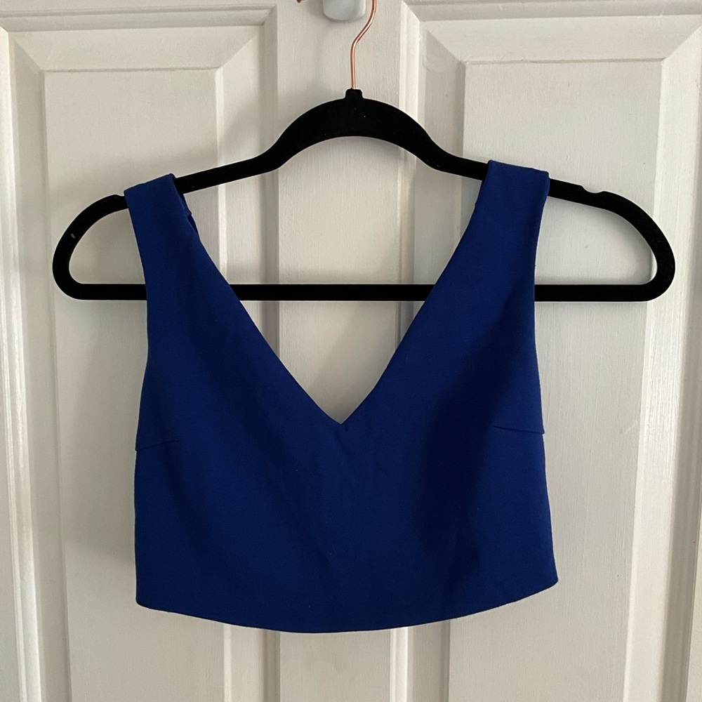 Royal Blue Crop Top